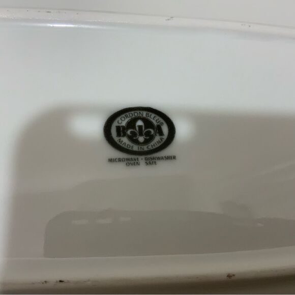 Set 3 Bia Cordon Bleu Red Dragon Stoneware Platter 2 platters 14.5" x10" one 9x6 - Picture 5 of 16